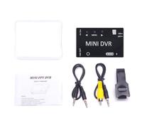 ZCDYGHU For FPV Mini for DVR Video Audio Recorder for NTSC for PAL Switchable Built-in Battery for VR Goggles for Monitor for RC Airpane(Black color)