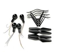 ZCDYGHU For G6 Q6 for RC Drone Blades A17s HJ28 LS11 R2s Quadcopter 7mm 8mm Motor Guard Propeller Protection Parts(Yellow)