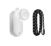 ZCDYGHU For GO 3S Camera Body for Silicone Cover Protective Case Lens Protection with Neck Strap for Insta 360 for GO3S Accessories(White)