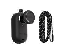 ZCDYGHU For GO 3S Camera Body for Silicone Cover Protective Case Lens Protection with Neck Strap for Insta 360 for GO3S Accessories(Black)