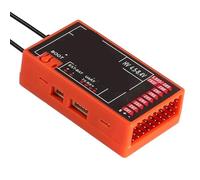 ZCDYGHU For HelloRadio for HR8E ELRS 2.4GHz 9CH for PWM Receiver for RC Airplane Fixed Wing for FPV Drone Long Range Control System(Red)