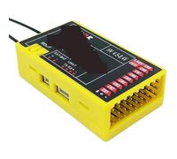 ZCDYGHU For HelloRadio for HR8E ELRS 2.4GHz 9CH for PWM Receiver for RC Airplane Fixed Wing for FPV Drone Long Range Control System(Yellow)