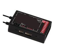 ZCDYGHU For HelloRadio for HR8E ELRS 2.4GHz 9CH for PWM Receiver for RC Airplane Fixed Wing for FPV Drone Long Range Control System(Black)