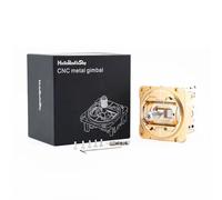 ZCDYGHU For HelloRadio VG01 CNC Aluminum Hall Gimbal for Stabilizer for V16 V14 Controller Compatible T18 TX16 BOXER RC Drone for FPV(1PCS Gold)