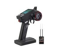 ZCDYGHU For HotRC CT-8A 2.4GHz 8 Channel for FHSS Digital for Transmitter with F-08A for PWM Receiver for RC Car Boat Tank Drone and Vehicle Model(Standard Edition)