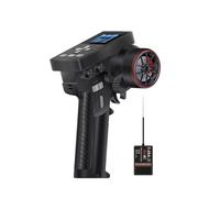 ZCDYGHU For HotRC for CT-8B 2.4GHz 8 Channel Transmitter 300M Range with F-08A Receiver for RC Car Boat Robot Control(CT-8B F-08A Receiver)