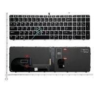 ZCDYGHU For HP EliteBook 850 G3 G4 755 for ZBOOK 15U US without Backlit Laptop Keyboard(Coffee)
