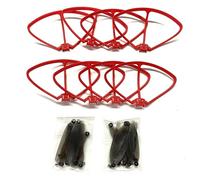 ZCDYGHU For K12 MAX Drone Propeller 64mm Blades Props for Protect Maple for Leaf for Guard Part for RC K12MAX Quadcopter(Red guard prop)