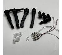 ZCDYGHU For K9Pro RC Quadcopter Spare Parts Motor Gear Blades K9 PRO DRONE Acessories Kit(Red)