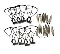 ZCDYGHU For LSRC S2S Obstacle Avoidance 8K for RC Drone Spare Parts Blades for for LS-S2S Propeller Protection Guard Accessory(8pcs guard 16blade)