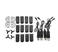 ZCDYGHU For Mini RC Drone K100 Max for Spare Part K100MAX Propeller Blade/Battery Protector/USB Charger Accessory(Blue)