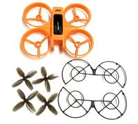 ZCDYGHU For Rc Drone S156 for Part Propeller Props Protective Frame Fit X226 VR Mini(Orange shell set)