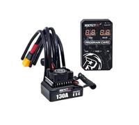 ZCDYGHU For ROCKET-RC Brushless ESC 130A Sensored Electronic Speed Controller 6V/5A for BEC with Cooling Fan For 1/10 RV Car 380/390/540 Motor(130A ESC Card)