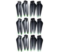 ZCDYGHU For S155 Drone Professional Quadcopter for Spare Part Main Blade CW CCW Propeller Props Wing Accessory 4PCS/Set(12PCS Green-Black)