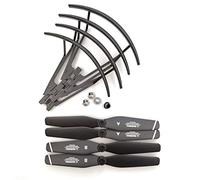 ZCDYGHU For S167 S166 for RC Drone Guard Cover Propellers Blades Gear Protector S167GPS Quadcopter Motor Engines Arm Spare Parts KIT(WHITE)