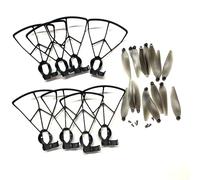 ZCDYGHU For S2S Mini Obstacle Avoidance Drone Parts Blades for Protect Propeller LS-S2S Guard(2set guard 16blade)