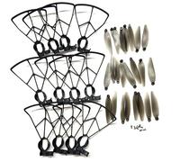 ZCDYGHU For S2S Mini Obstacle Avoidance Drone Parts Blades for Protect Propeller LS-S2S Guard(3set guard 24blade)