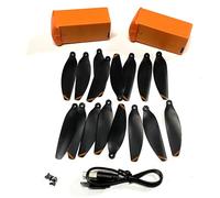 ZCDYGHU For S6S Mini RC Drone 7.4V 1600mAh Battery Accessories LS-S6S Propeller Blades Parts(WHITE)