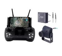 ZCDYGHU For Skydroid T12 2.4 12CH Control with R12 Receiver/Mini Camera/20km Digital for Map Transmission for Protection Machine(T12 With Mini Camera)