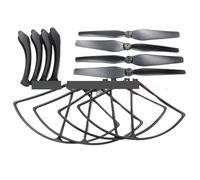 ZCDYGHU For syma x8HC x8HW X8HG X8G X8C X8 X8W parts Propeller Guard Protector Blade Frame Cover main blades landing skid set(White)