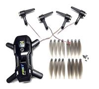 ZCDYGHU For XT505 MAX Drone Engine Motors for Arm Spare Parts LS-XT505 Maple Leaf Blade Propeller Accessories Part Foldable for RC Plane Cover(WHOLE SET)