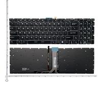 ZCDYGHU US/RU backlight Laptop Keyboard For MSI GE75 GP73 17E7 17F2 17F4 7RFX GP65 GF75 GS75 GP75 MS-16H8 16k2 16U7 16K4 16P1 16K2 16JF(US white backlit)