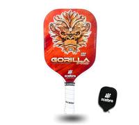 ZCEBRA Graphite Pickleball Paddle - Carbon Fiber Core Racket 16mm Honeycomb Polypropylene Textured Frosted Rough - Neoprene Cove Set - Gorilla Pro Orange