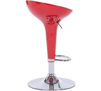 ZCEDZYSW Tall Bar Chairs Backless Bar Chair 60-80cm Height Adjustable Bar Stools 360° Swivel Counter Stool for Bar Bistro Dining Room High Chair Enjoy Life(Red)