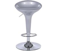 ZCEDZYSW Tall Bar Chairs Backless Bar Chair 60-80cm Height Adjustable Bar Stools 360° Swivel Counter Stool for Bar Bistro Dining Room High Chair Enjoy Life(Silver)