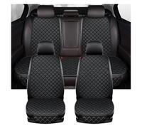 ZCera Auto Seat Covers For Shuttle For Crosstour For URV For Inspire For XRV For HRV For Pilot Pu Leather Car Seat Cover Cushion Interior Accessories(Black 5 Seat)
