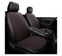 ZCera Auto Seat Covers For Shuttle For Crosstour For URV For Inspire For XRV For HRV For Pilot Pu Leather Car Seat Cover Cushion Interior Accessories(Black Red 2 Seat)