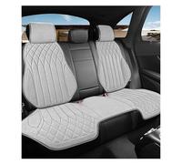 ZCera Auto Seat Covers Universal Car Seat Cover Four Season Leather Saddle Pad Seat Covers For Car Cool Seats Cover Protection Interior Accessories(White rear seats set)