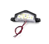 ZCera Tail Rear Light 1/2piece 12V 24V 6 LED Car Truck Number License Plate Rear Tail Light Lamp RV Camper Trailer Lorry Van Boat Tractor Tail Lamp(1PC Black)