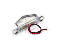 ZCera Tail Rear Light 1/2piece 12V 24V 6 LED Car Truck Number License Plate Rear Tail Light Lamp RV Camper Trailer Lorry Van Boat Tractor Tail Lamp(1PC Chrome)