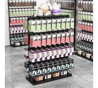 ZCFLWR Socks Display Rack Height Adjustable Underwear Double-sided Island Shelf Clothing Store Stockings Shorts Display Stand
