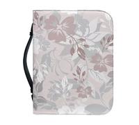 ZCFYGDX Bible Cover for Women Men PU Leather Bible Covers Hard Cover Bible Bags with Built-in Pocket and Pen Slots Portable Hand Zipper Church Bag L Size Classic