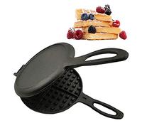 ZCGX Waffle Maker, Professional Cast Iron Waffle Grill Pan, Sandwich Toaster, Cake Making