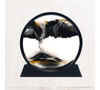 ZCHENQITO Creative 3D Art of Flowing Sand Painting Ornaments, Glass Liquid Ornaments, Dynamic Flowing Sand Painting, Living Room Decoration, Gift Giving, Three-Dimensional Design