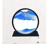 ZCHENQITO Creative 3D Art of Flowing Sand Painting Ornaments, Glass Liquid Ornaments, Dynamic Flowing Sand Painting, Living Room Decoration, Gift Giving, Three-Dimensional Design