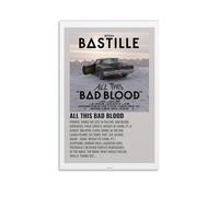 ZCHLATGDE Bastille Music All This Bad Blood Poster Decorative Painting Canvas Wall Art Living Room Poster Bedroom Painting Wall Art Picture Print Modern Family Room Decor 16 x 24 Inches (40 x 60 cm)