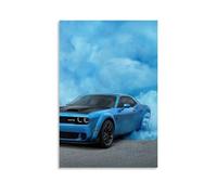 ZCHLATGDE Car Poster Dodge Challenger Poster Decorative Painting Canvas Wall Art Living Room Poster Bedroom Painting Wall Art Picture Print Modern Family Room Decor 12 x 18 Inches (30 x 45 cm)