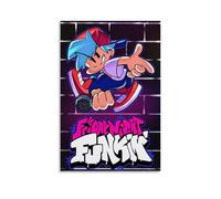 ZCHLATGDE Friday Night Funkin Poster Decorative Painting Canvas Wall Art Living Room Poster Bedroom Painting Wall Art Picture Print Modern Family Room Decor 12 x 18 Inches (30 x 45 cm)