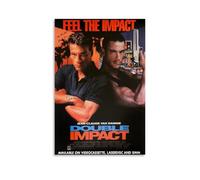 ZCHLATGDE Signed Double Impact Movie Poster Decorative Painting Canvas Wall Art Living Room Poster Bedroom Painting Wall Art Picture Print Modern Family Room Decor 12 x 18 Inches (30 x 45 cm)
