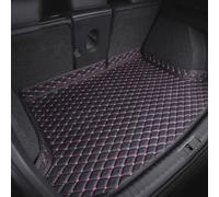 ZCHQF Car Leather Boot Liner Mats for Opel Mokka A 2012 2013 2014 2015 2016 2017 2018 2019, Rear Trunk Cargo Pad Luggage Tray Protector Non-Slip Durable Waterproof Mat,Black+Purple Plus
