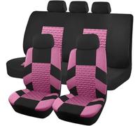 ZCHQF Car Seat Covers Sets for Jeep Wrangler Sahara Wrangler Jk Unlimited Wrangler Unlimited Wrangler Jlu, Full Set Seat Cushion 5 Seats Front Rear Protectors Breathable Interior Accessories