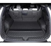 ZCHQF Full Coverage Car Rear Boot Leather-Mat for Hyundai Tucson N-Line NX4 2021-2023 2024 2025, Cargo Tray Liners Anti-Scratch Anti-Slip Carpets, Trunk Pad,A-Black