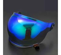 ZCHQF Motorcycle Helmet Visor for Bell Bullitt, UV Anti-Fog Motorcycle Helmet Visor Lens Windproof Motorbike Helmet Face Shield,normal-A Blue