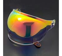 ZCHQF Motorcycle Helmet Visor for Bell Bullitt, UV Anti-Fog Motorcycle Helmet Visor Lens Windproof Motorbike Helmet Face Shield,normal-B Golden Red