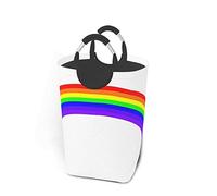 ZCHW Laundry Hamper Gay Pride Rainbow Lgbt Sports Logo Laundry Basket Dirty Clothes Bag Foldable Bucket Washing Bin Toys Storage Organizer 50L