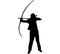 ZCHZCS Car Sticker 8.1 * 17.9CM Interesting Archery Sport Fitness Decor Car Sticker Vinyl Accessories Sport Graphic